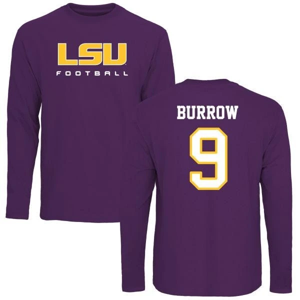 Joe Burreaux Jersey LSU Tigers #9 NCAA Football Jerseys Purple